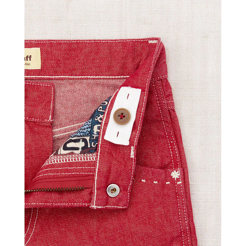 Misha and Puff  Vintage Red Denim Slim Flared Jeans - Image 3