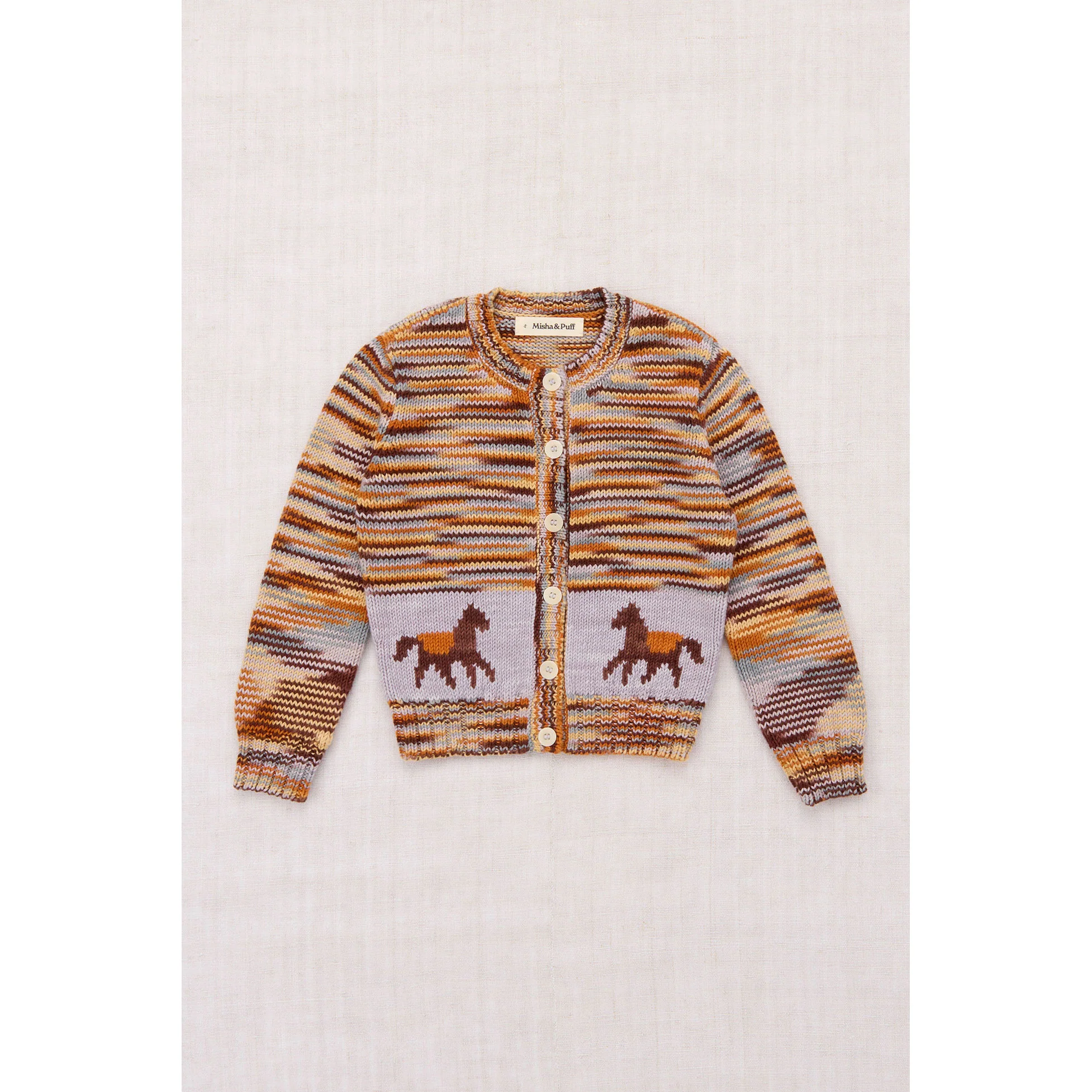 Misha and Puff Viola Space Dye Horse Trot Cardigan