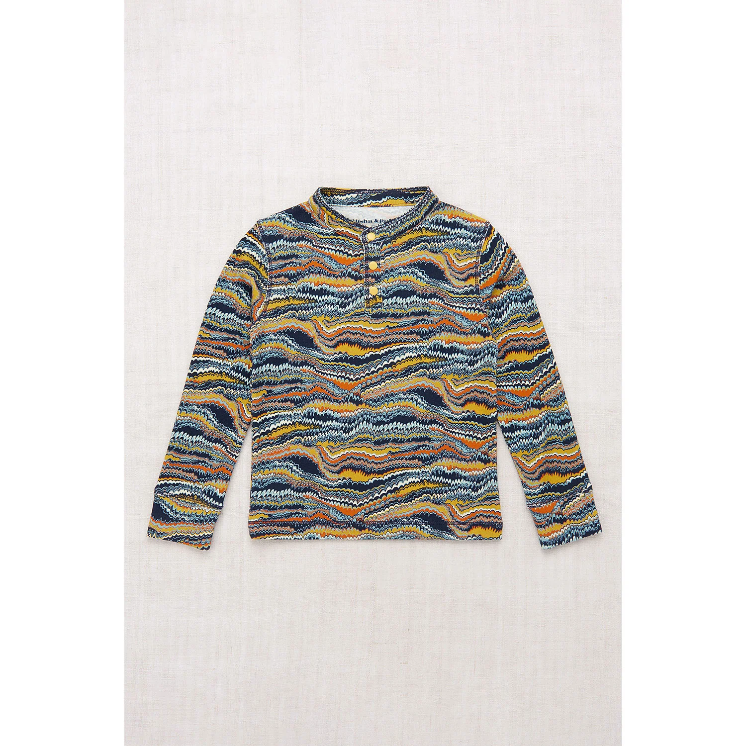 Misha and Puff Yonder Scribble Long Sleeve Vintage Henley