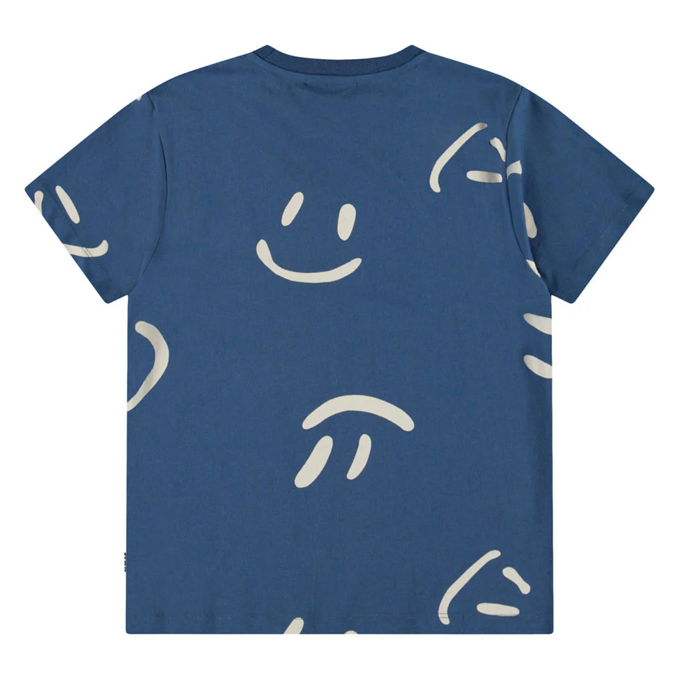 Molo Big Smiles Blue T-Shirt - Image 2