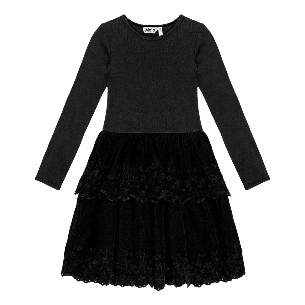 Molo Black Cerena LS Dress