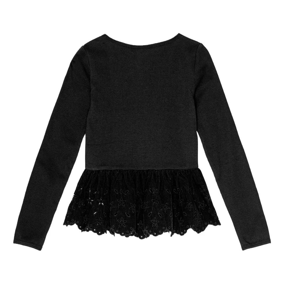 Molo Black Riana Long Sleeve T-Shirt - Image 2