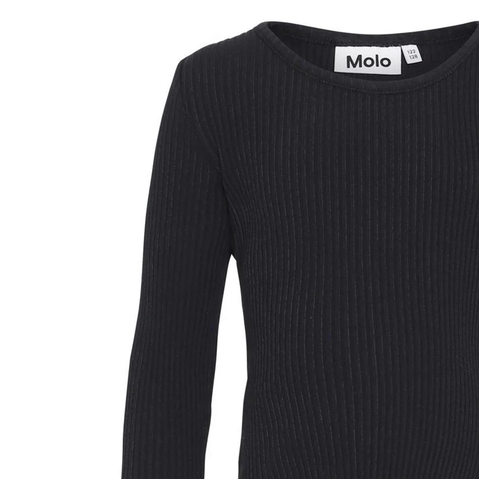 Molo Black Rochelle Long Sleeve T-Shirt - Image 2