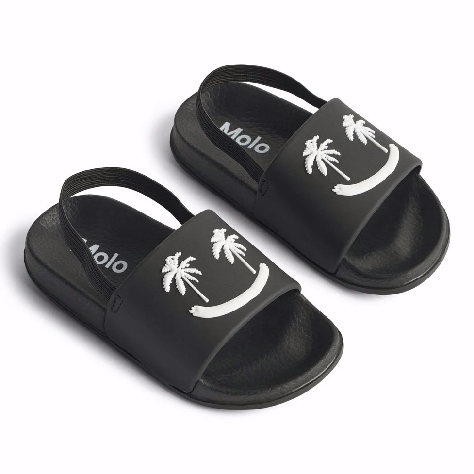 Molo Black Zhappy Flip Flops