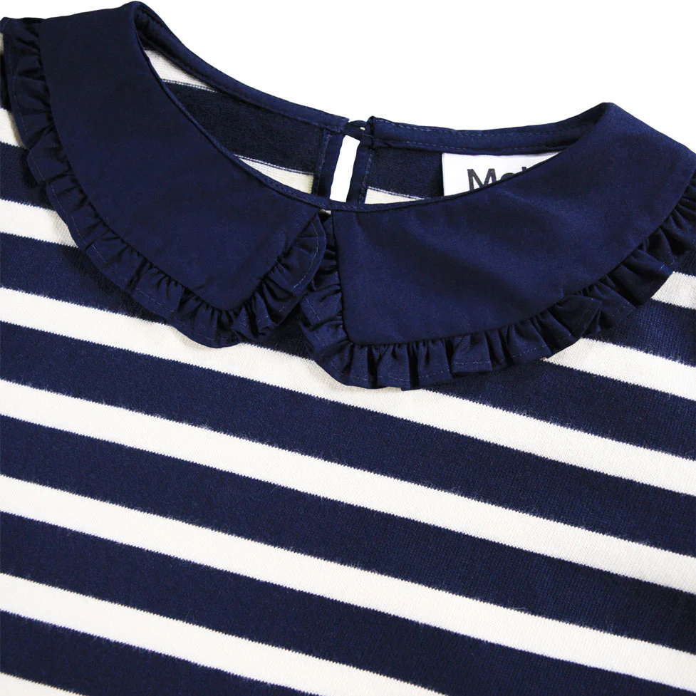 Molo Blue Cream Rama T-Shirt - Image 4