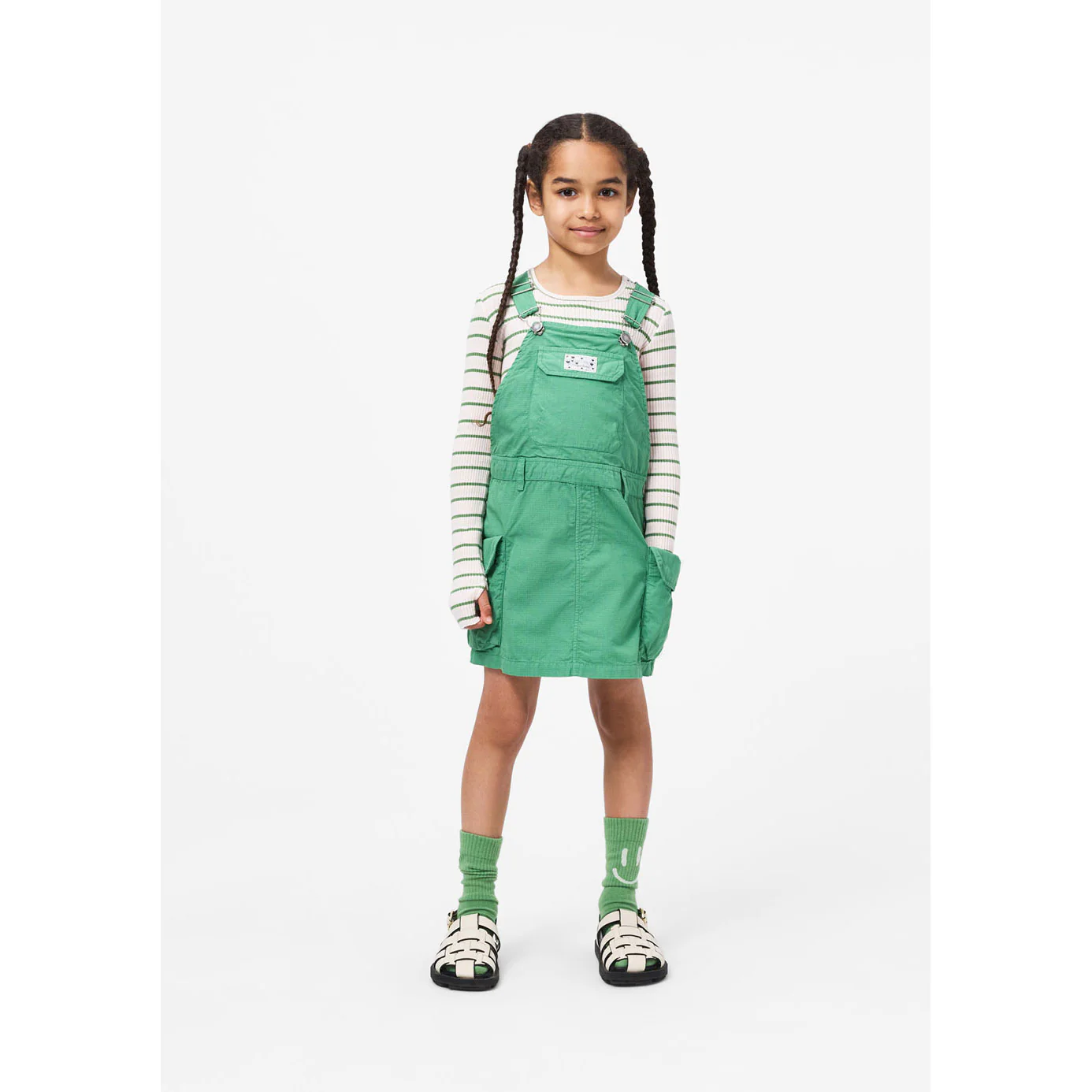 Molo Cloud Green Stripe Rochelle T-Shirt - Image 2