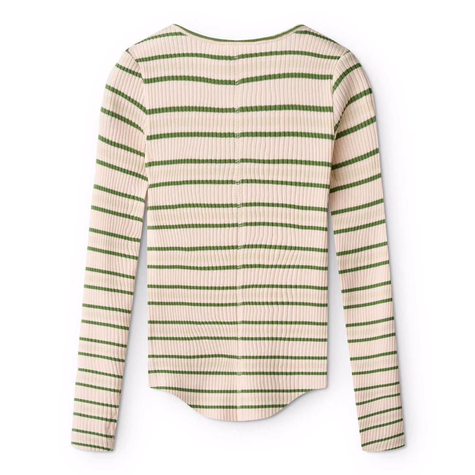Molo Cloud Green Stripe Rochelle T-Shirt - Image 3