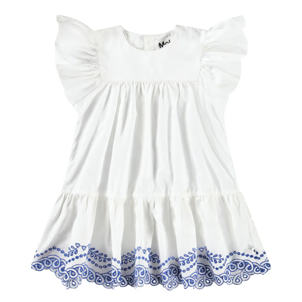 Molo Crisp White Cammas Dress