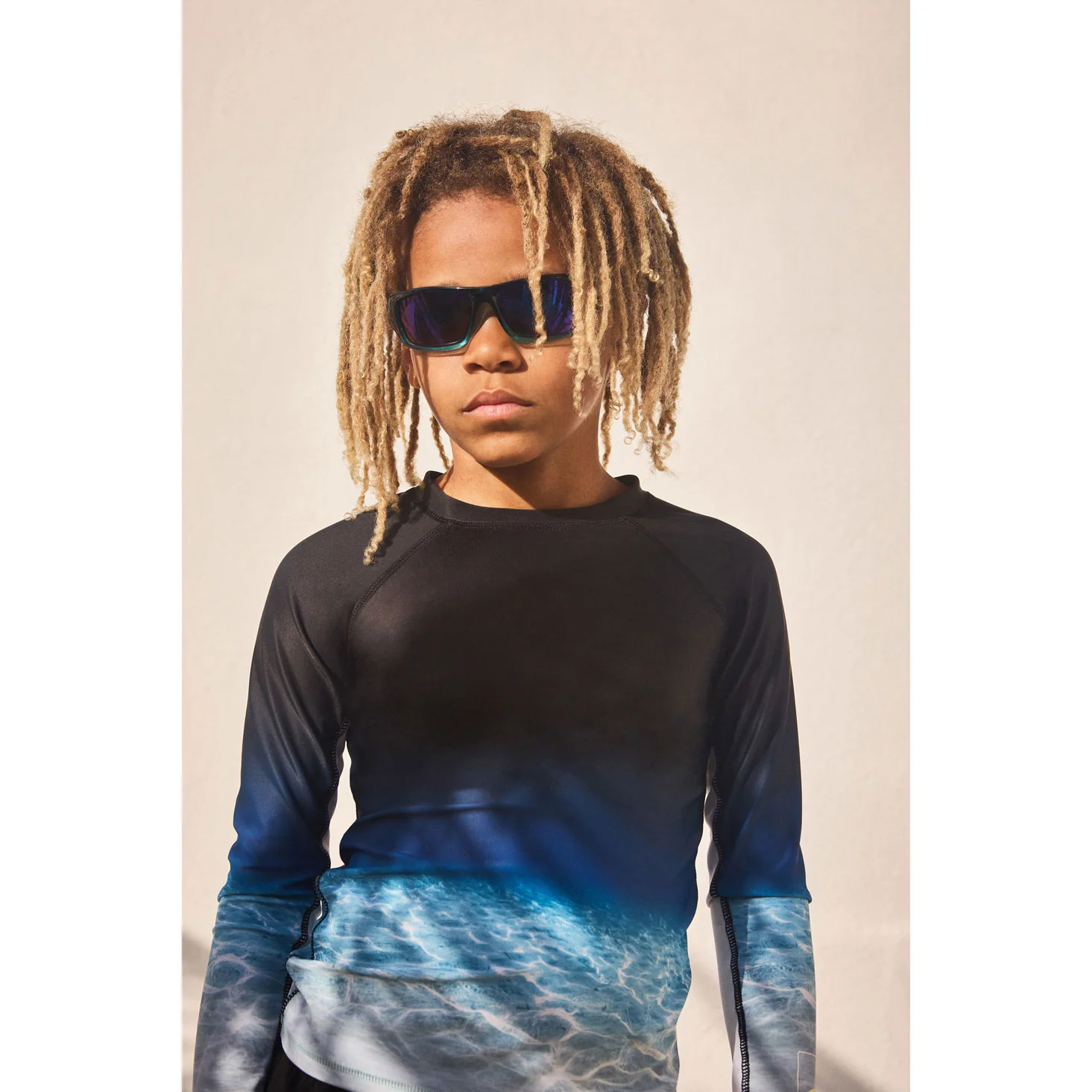 Molo Faded Ocean Neptune LS Swim T-Shirt - Image 3