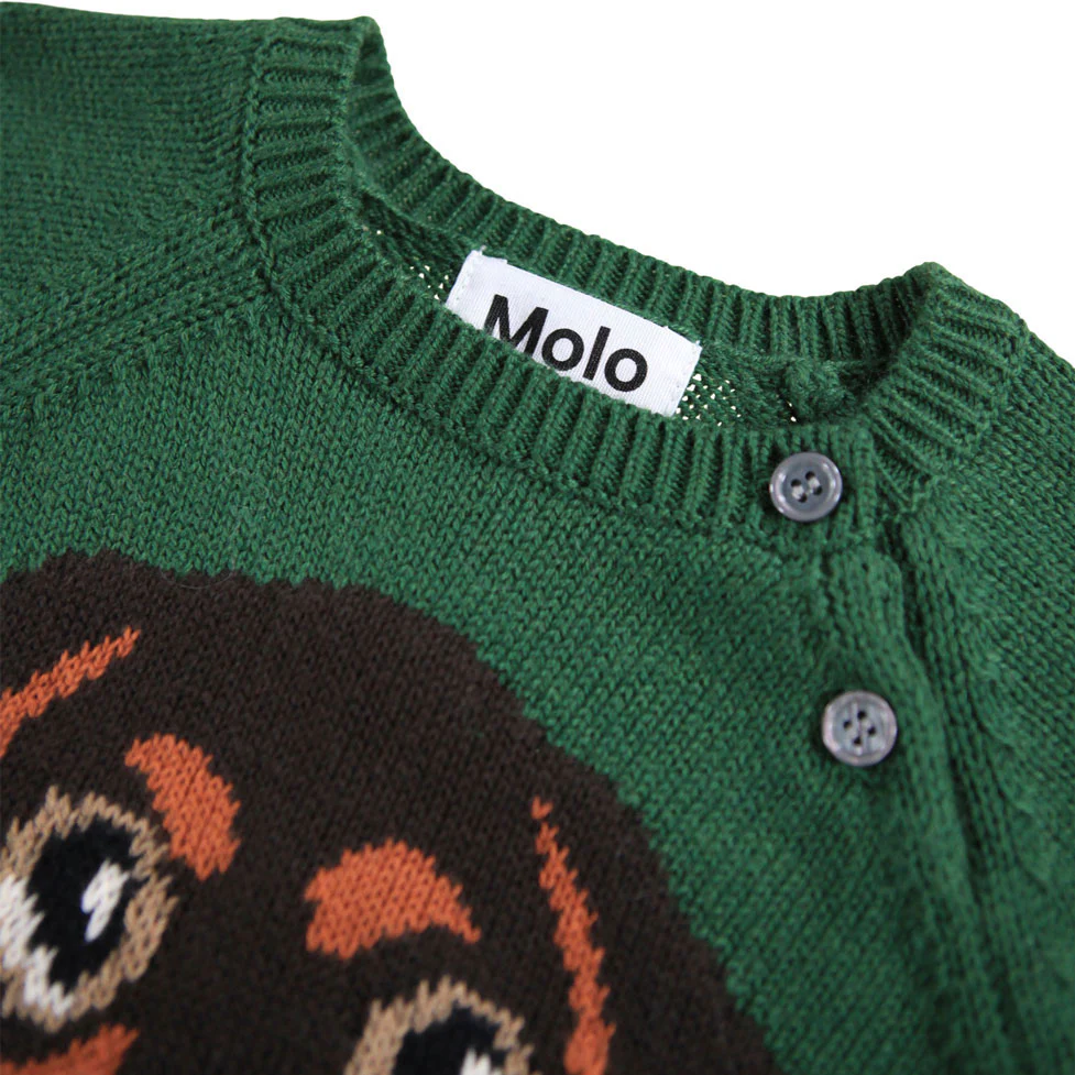 Molo Green Dachs Puppy Bless Sweater - Image 3