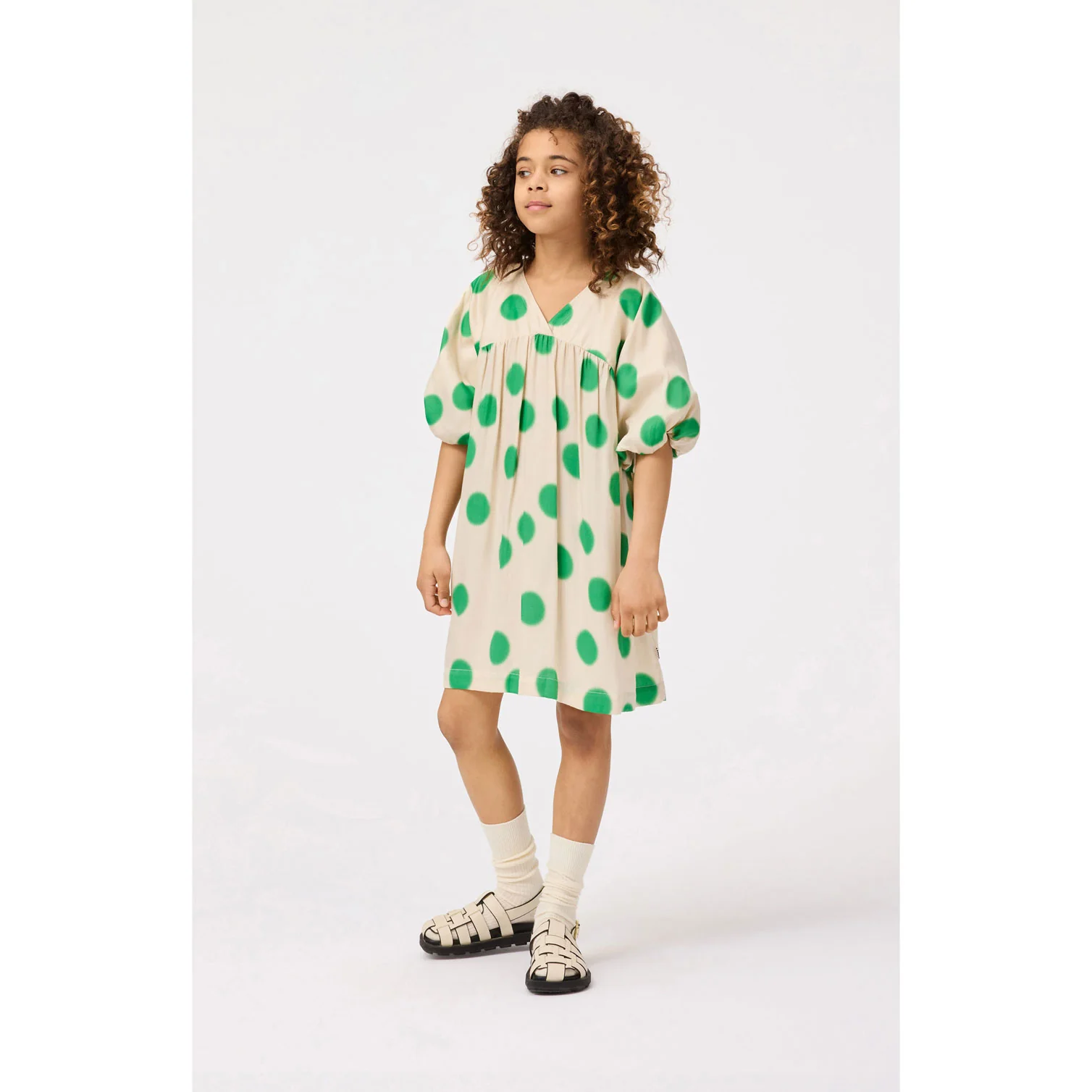 Molo Green Dots Camellia Dress - Image 2
