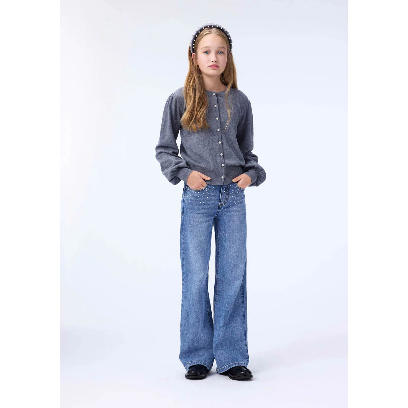 Molo Grey Melange Guinevere Cardigan - Image 2