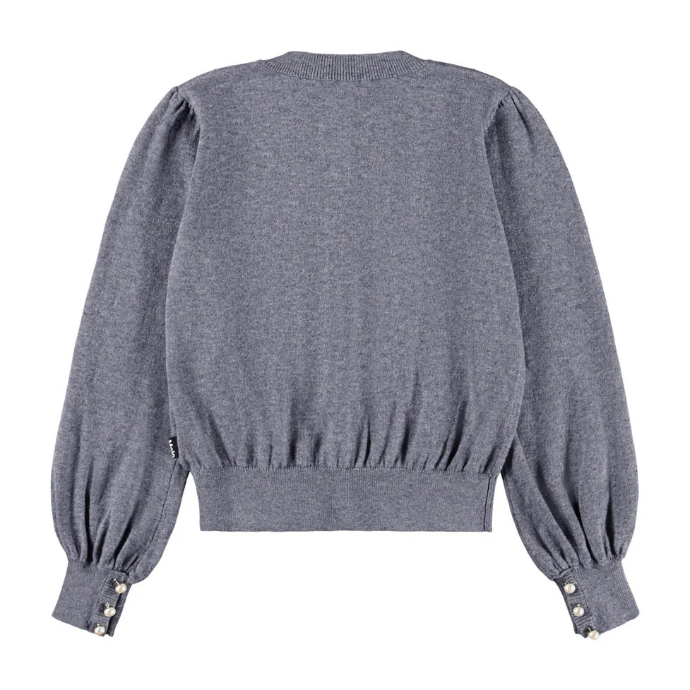 Molo Grey Melange Guinevere Cardigan - Image 3