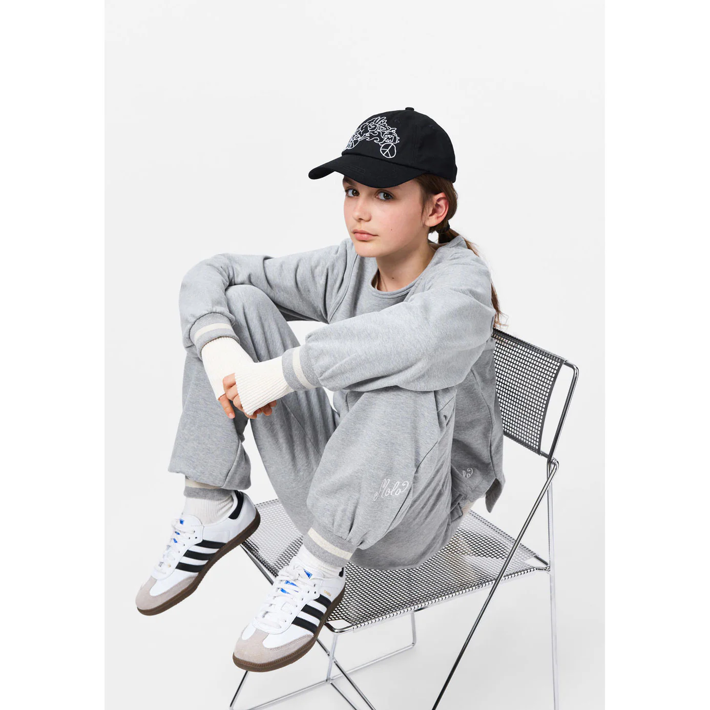 Molo Grey Melange Marina Sweatshirt - Image 2