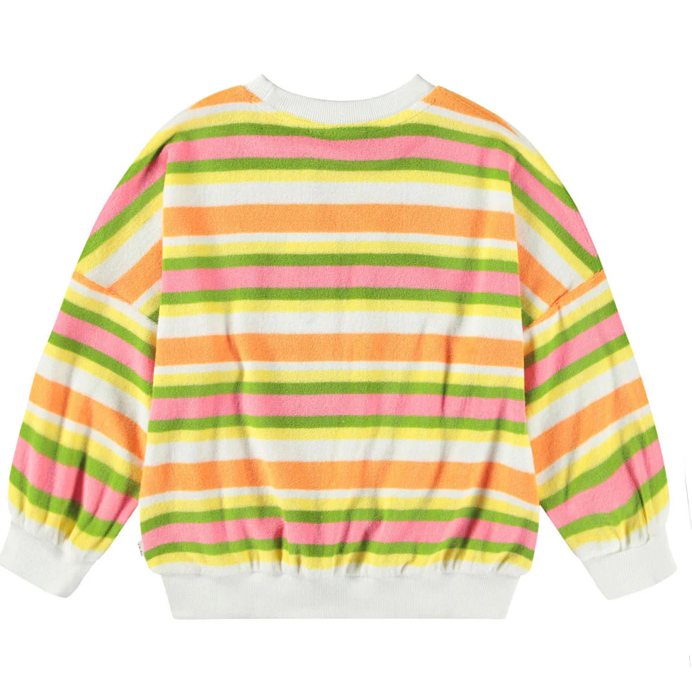 Molo Happy Stripe Marika Sweatshirt - Image 2