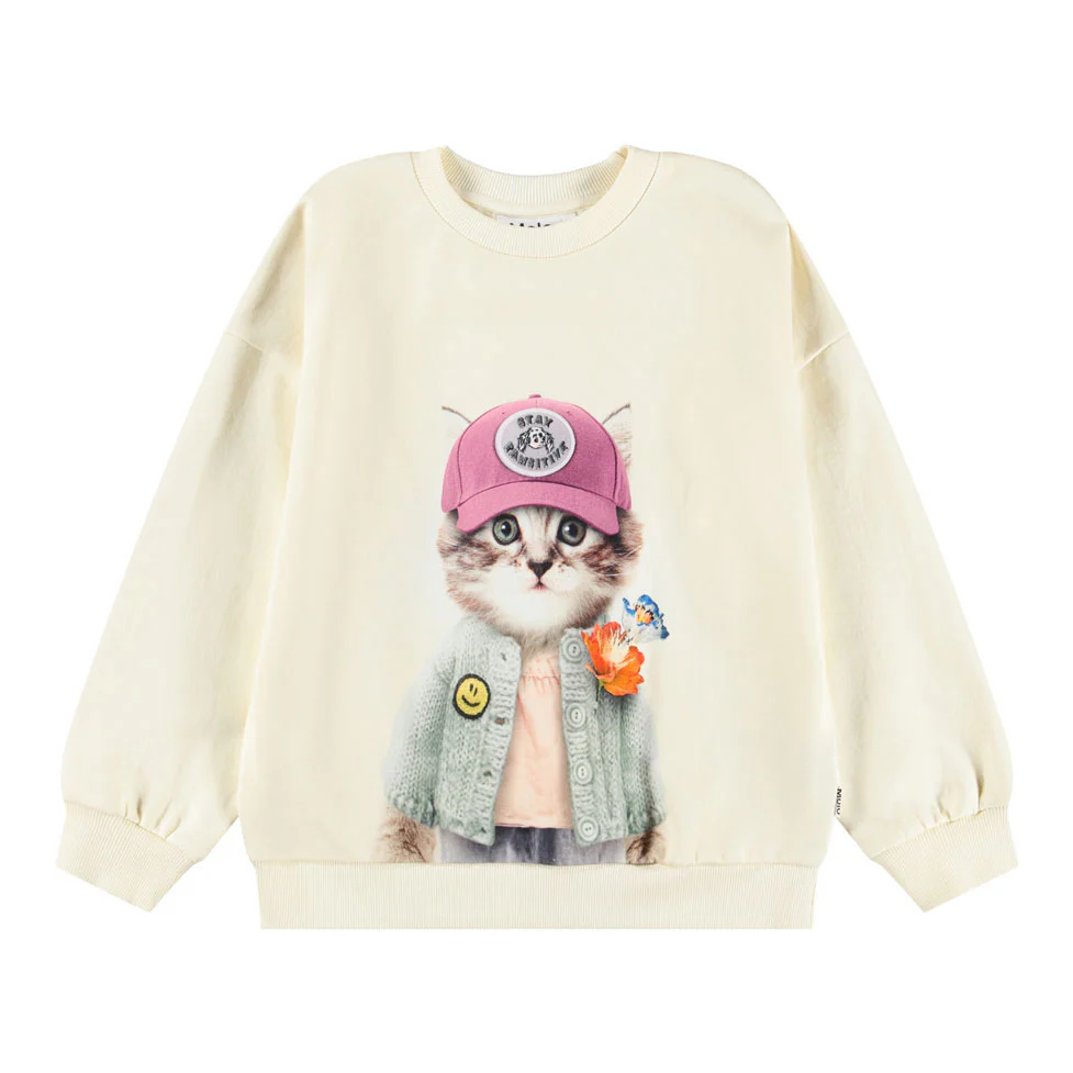 Molo Kitty Miauu Maxi Sweatshirt