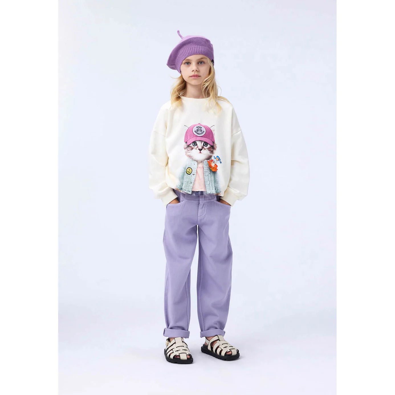 Molo Kitty Miauu Maxi Sweatshirt - Image 2
