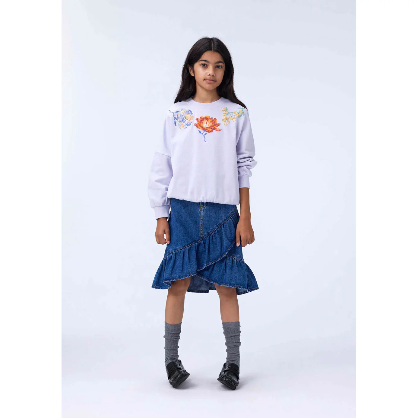Molo Mid Blue Denim Belinda Skirt - Image 2