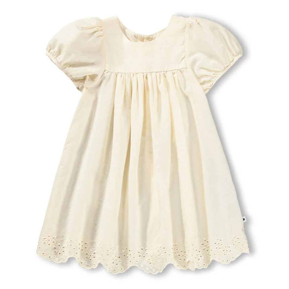 Molo Pearled Ivory Carmen Dress