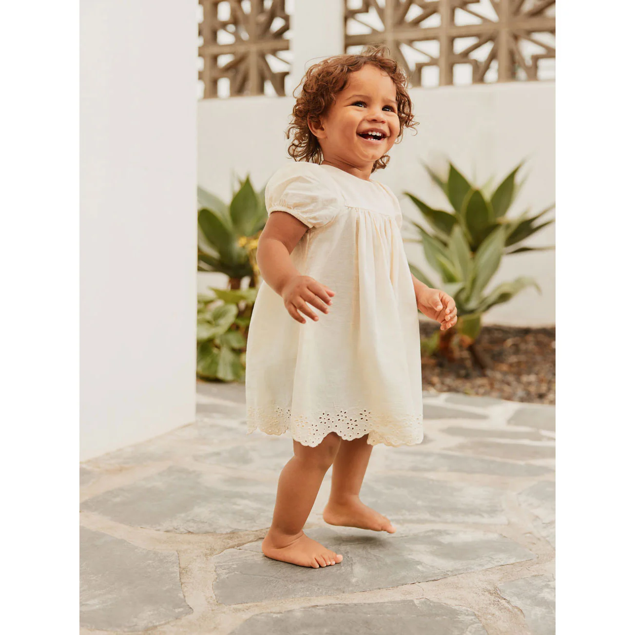 Molo Pearled Ivory Carmen Dress - Image 2