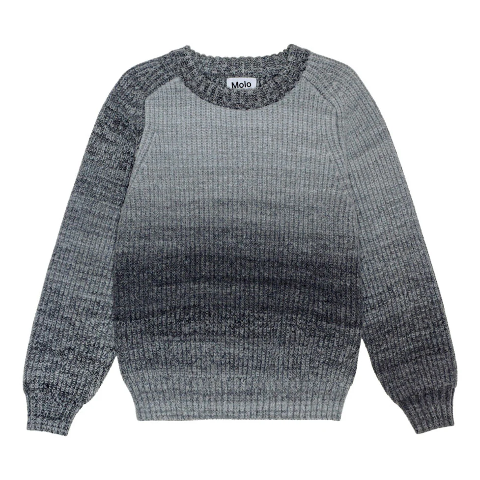 Molo Space Dye Grey Bosse Sweater