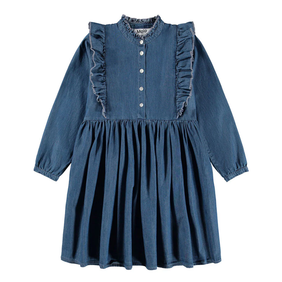 Molo Washed Blue Christina Dress