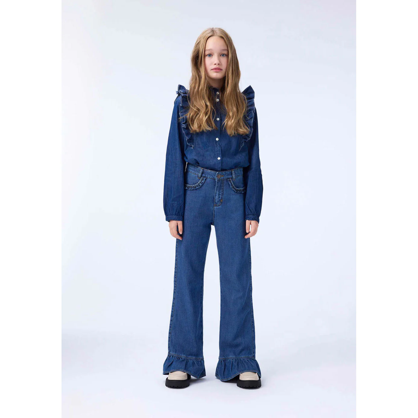 Molo Washed Blue Raphaella Shirt - Image 2