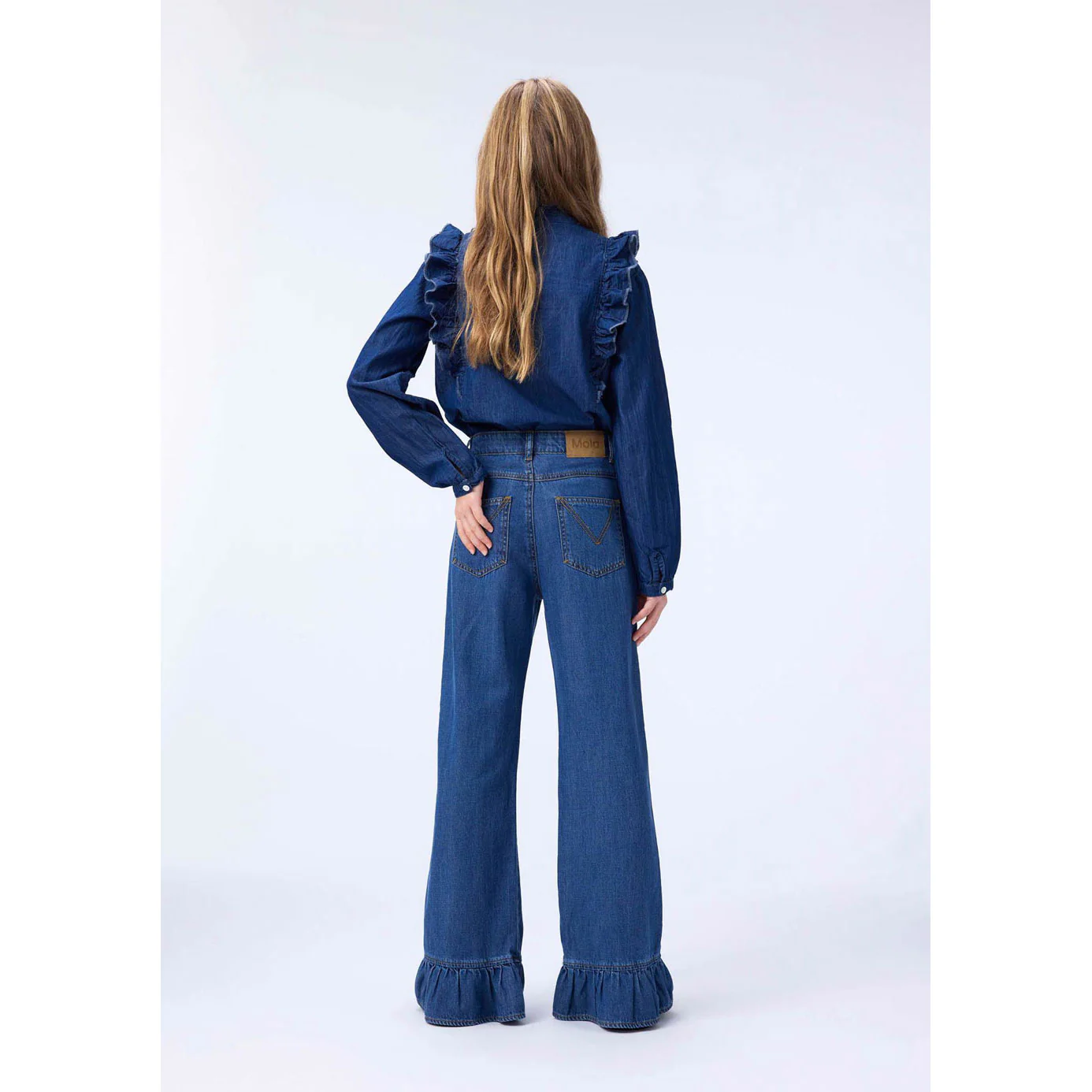 Molo Washed Blue Raphaella Shirt - Image 4