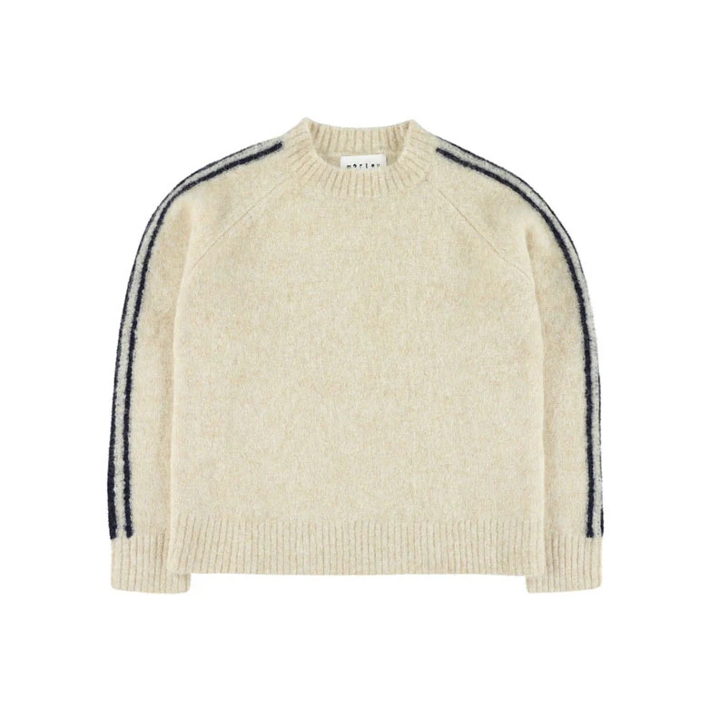 Morley Beige Striped Pullover