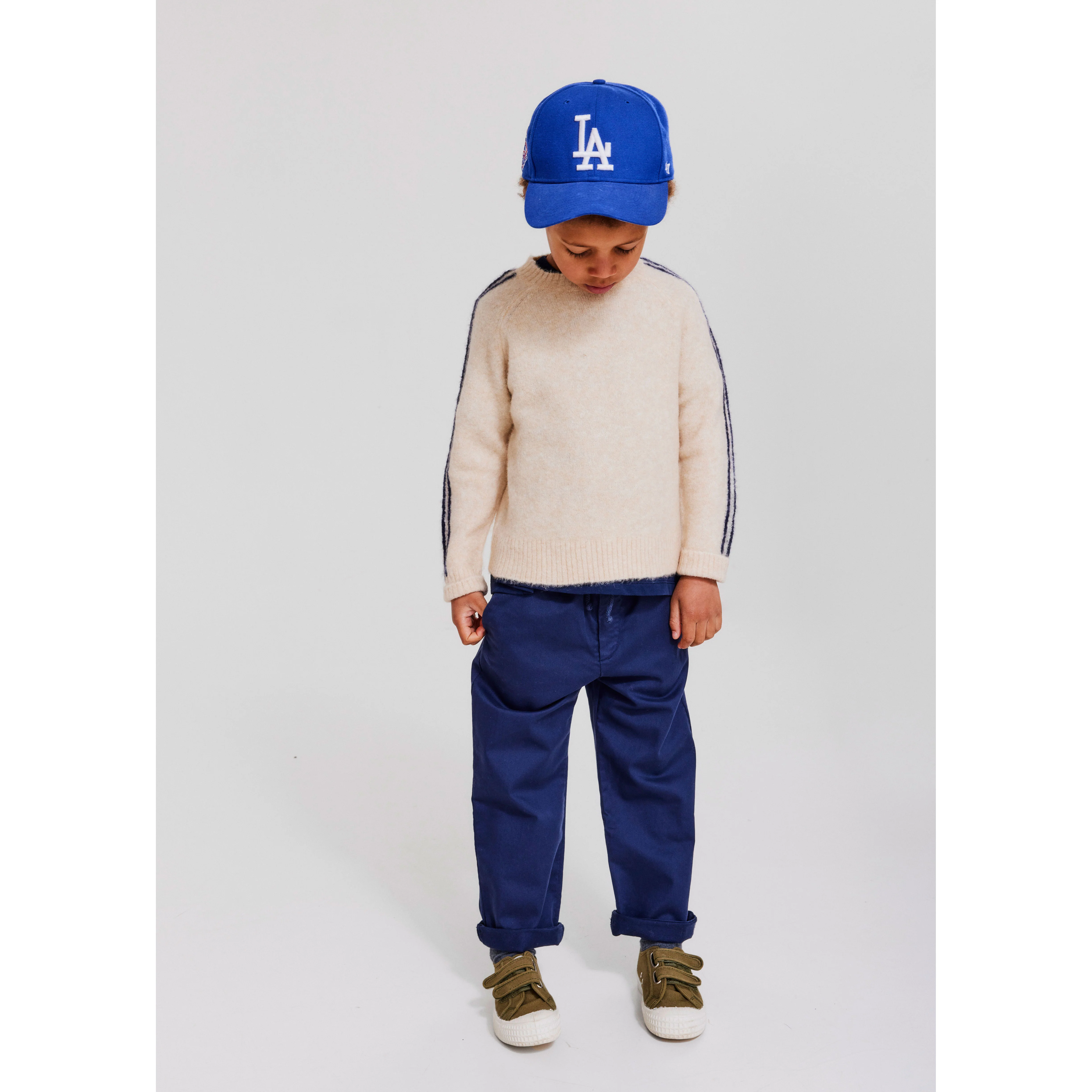 Morley Beige Striped Pullover - Image 3