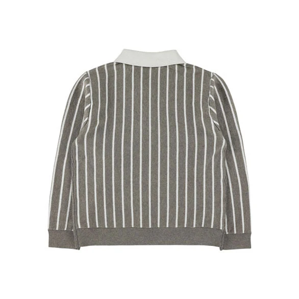 Morley Grey Knitted Polo - Image 2