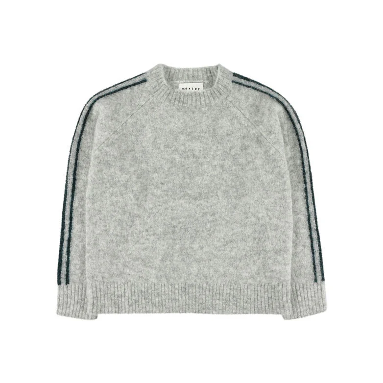 Morley Grey Striped Pullover