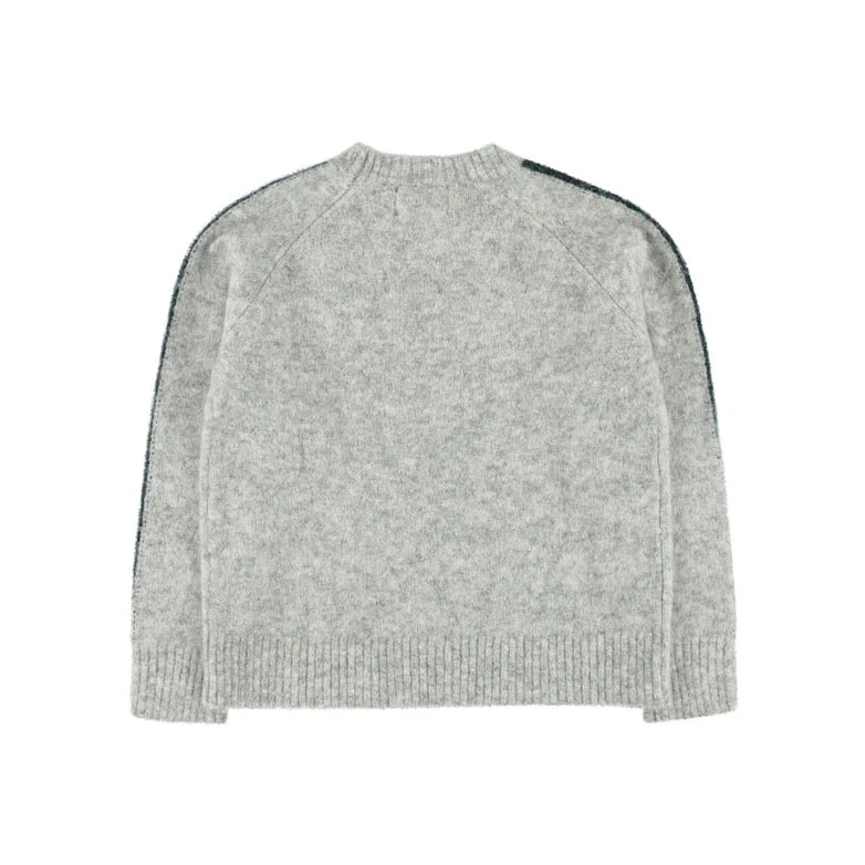 Morley Grey Striped Pullover - Image 2