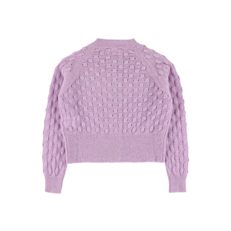 Morley Lilac Cropped Cardigan - Image 2