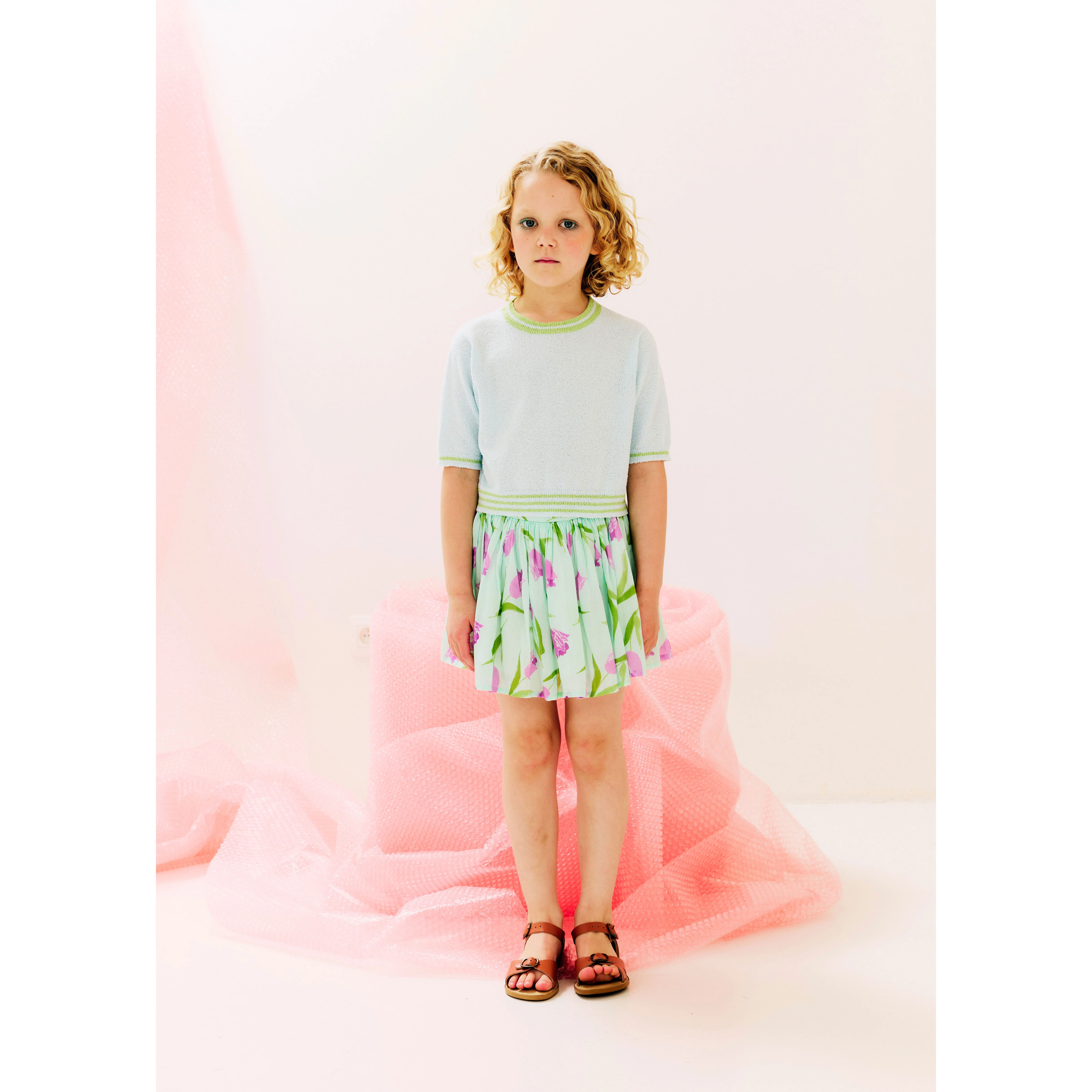 Morley Mint Tulip Skirt - Image 2