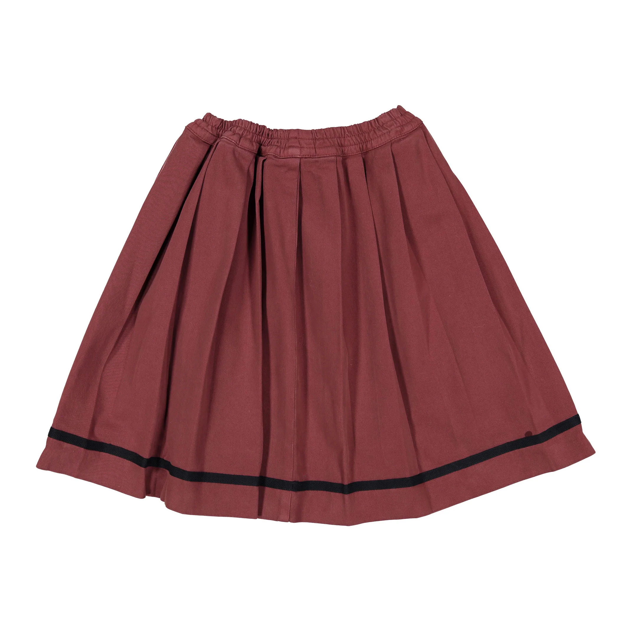 Morley Red Pleated Long Skirt