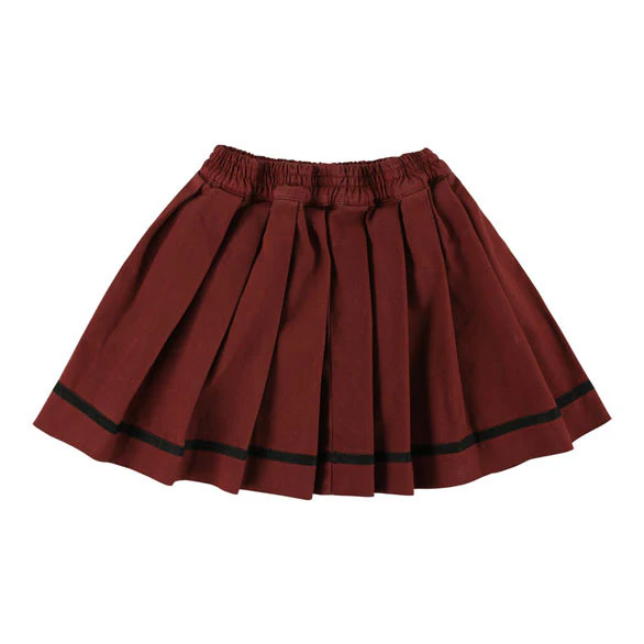 Morley Red Pleated Skirt - Image 2