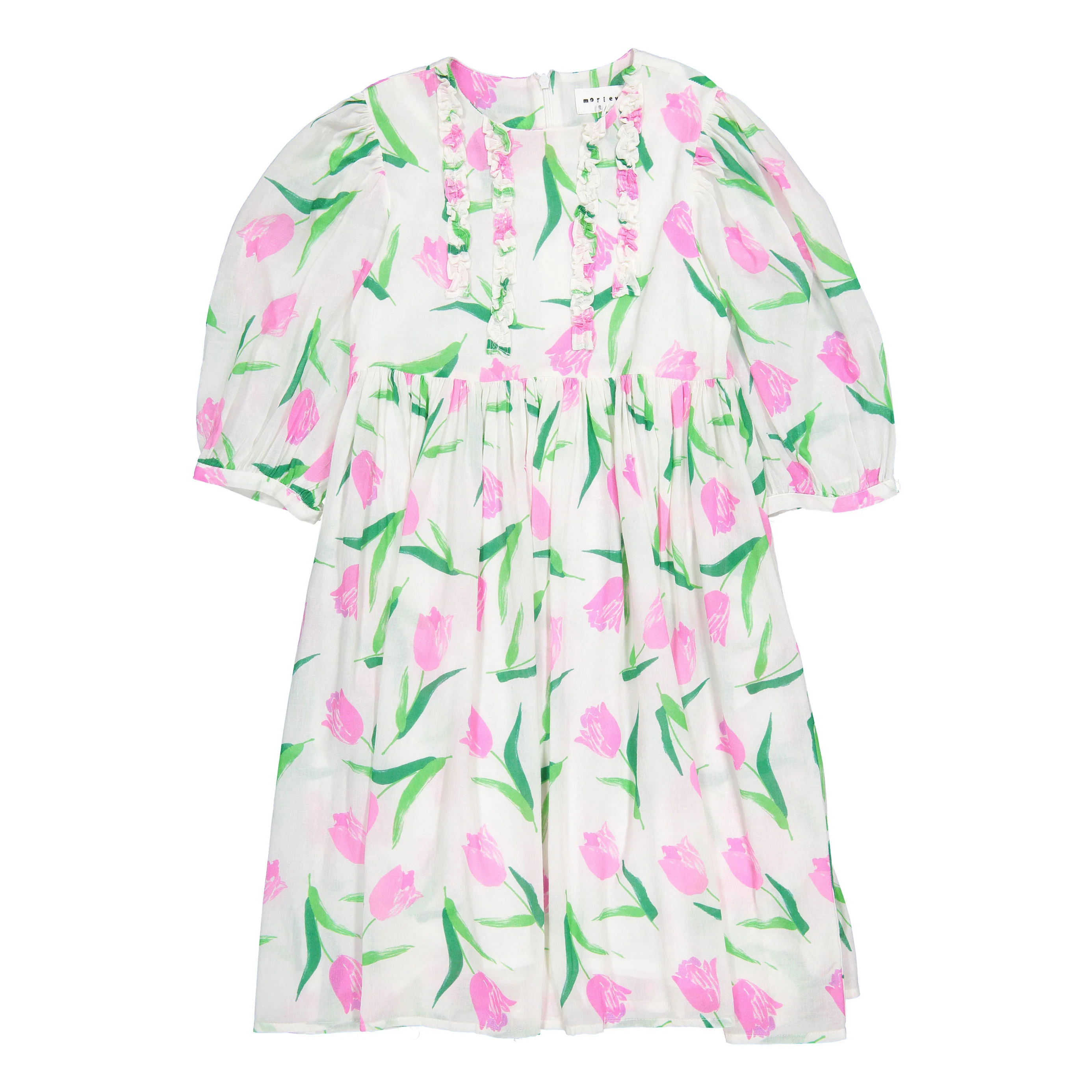 Morley White Tulip Long Dress