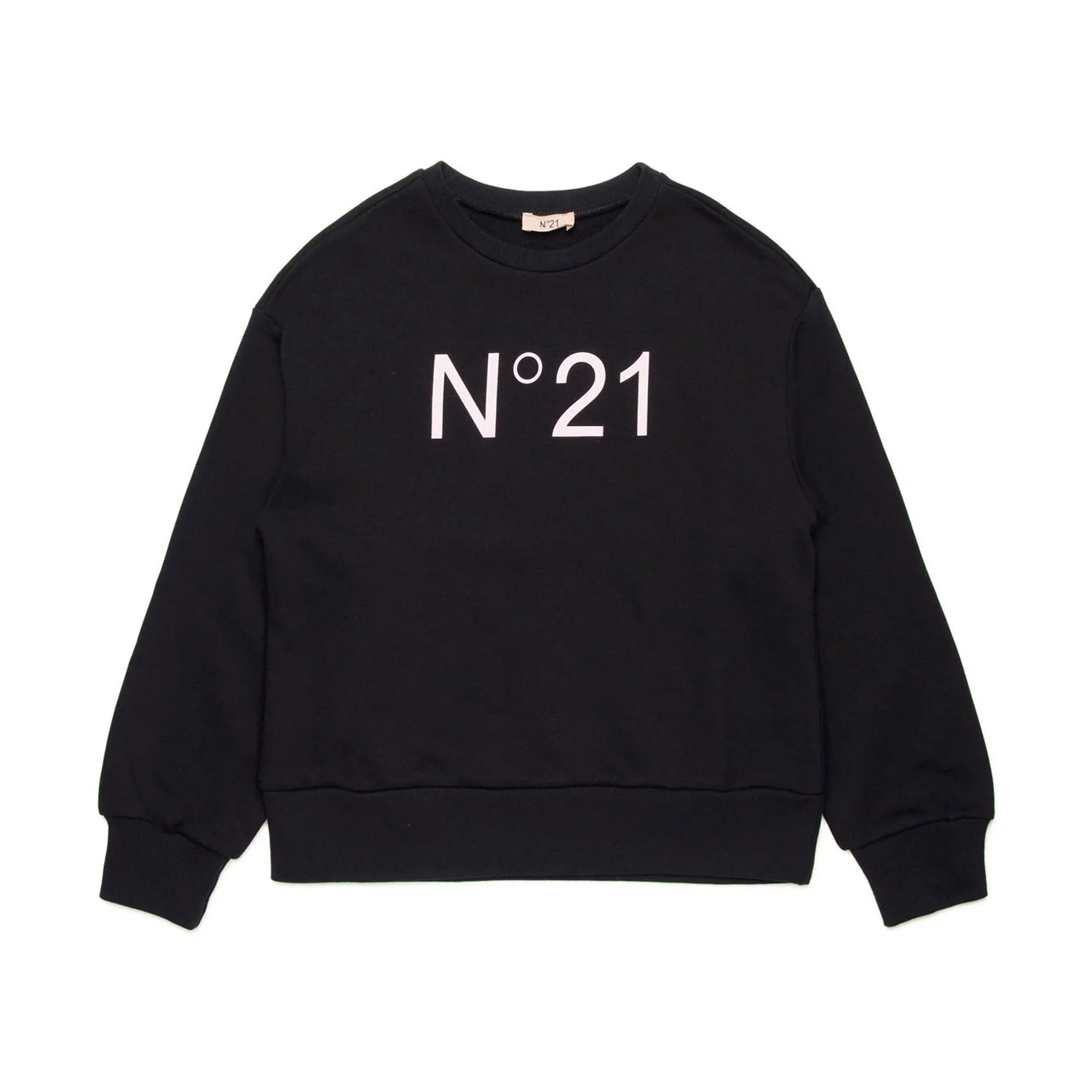 N21 Black Branded Crewneck Sweatshirt