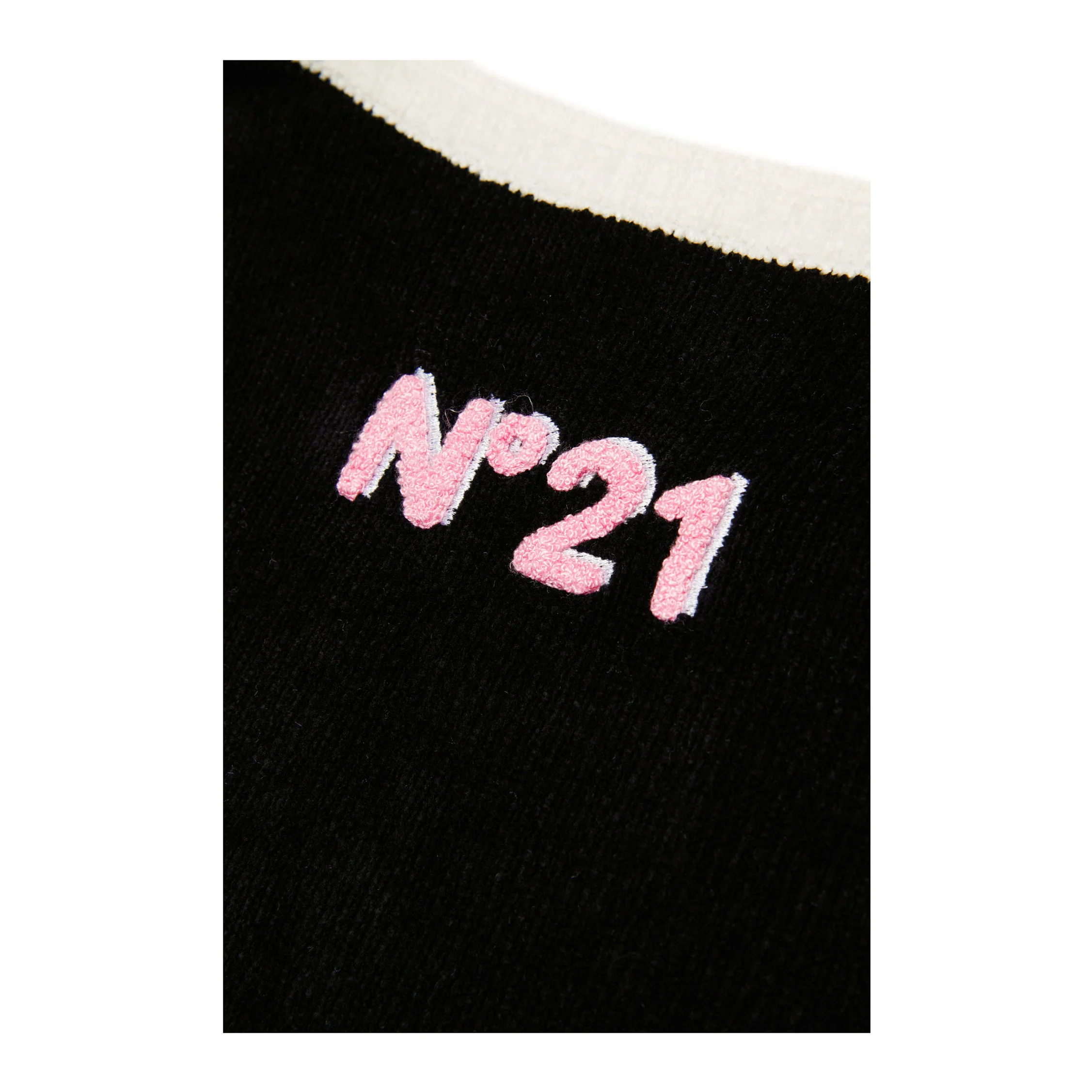 N21 Black Chenille Logo Pullover - Image 4