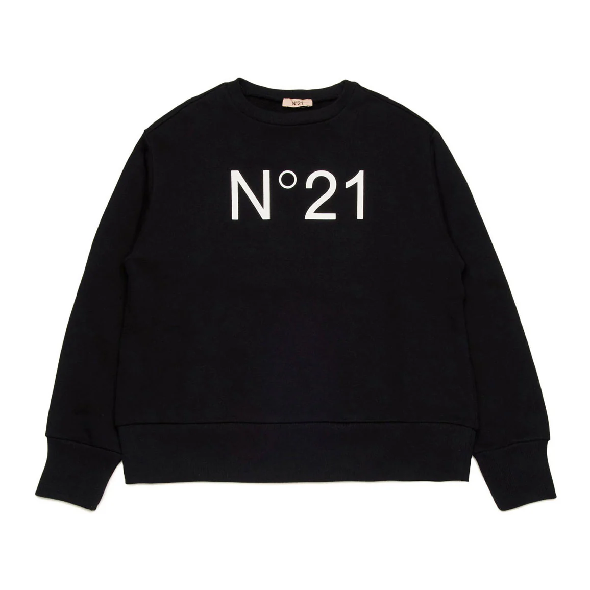 N21 Black Crewneck Logo Sweatshirt