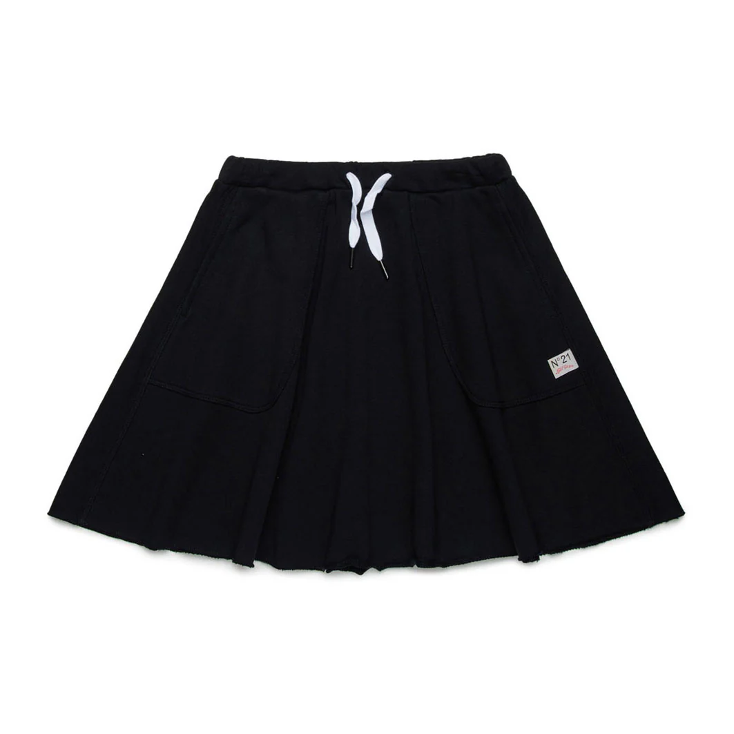 N21 Black Drawstring Gonna Skirt