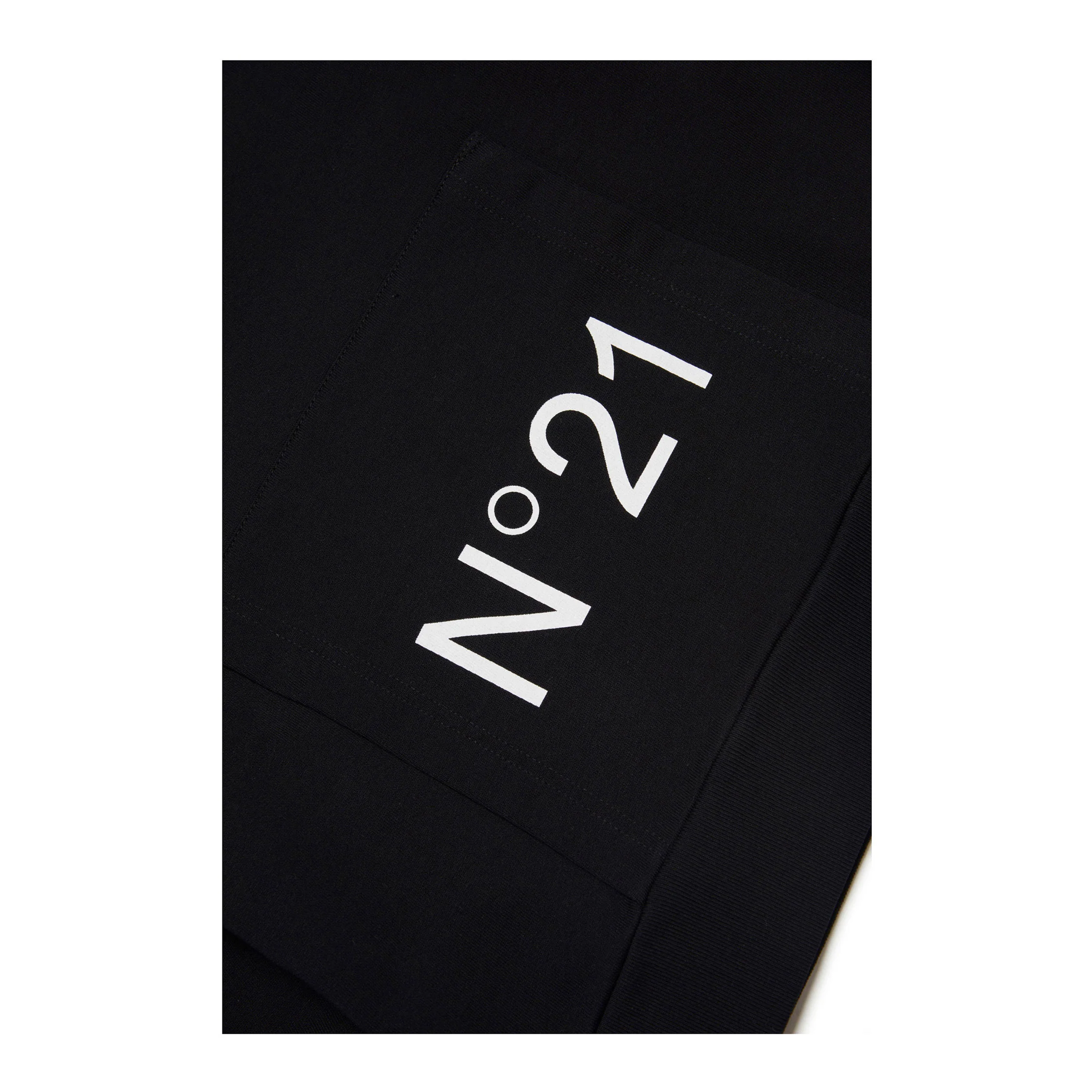 N21 Black Hooded Logo Sweatshirt - Image 3