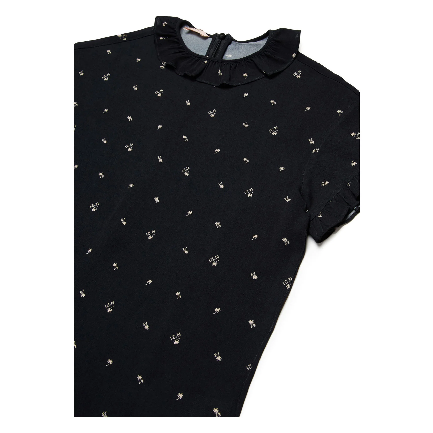 N21 Black Logo Print Dress - Image 3