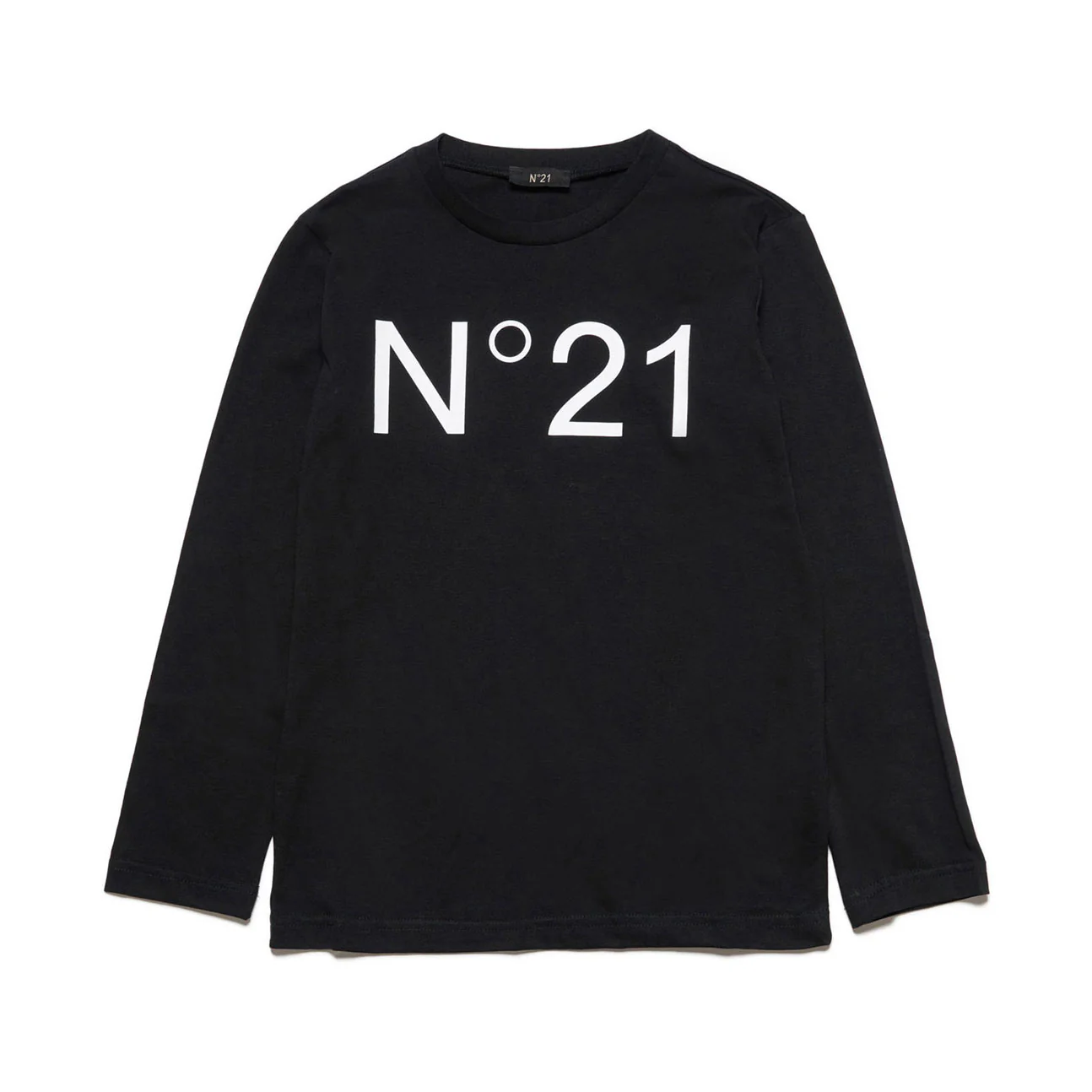 N21 Black Long Sleeve Logo T-Shirt