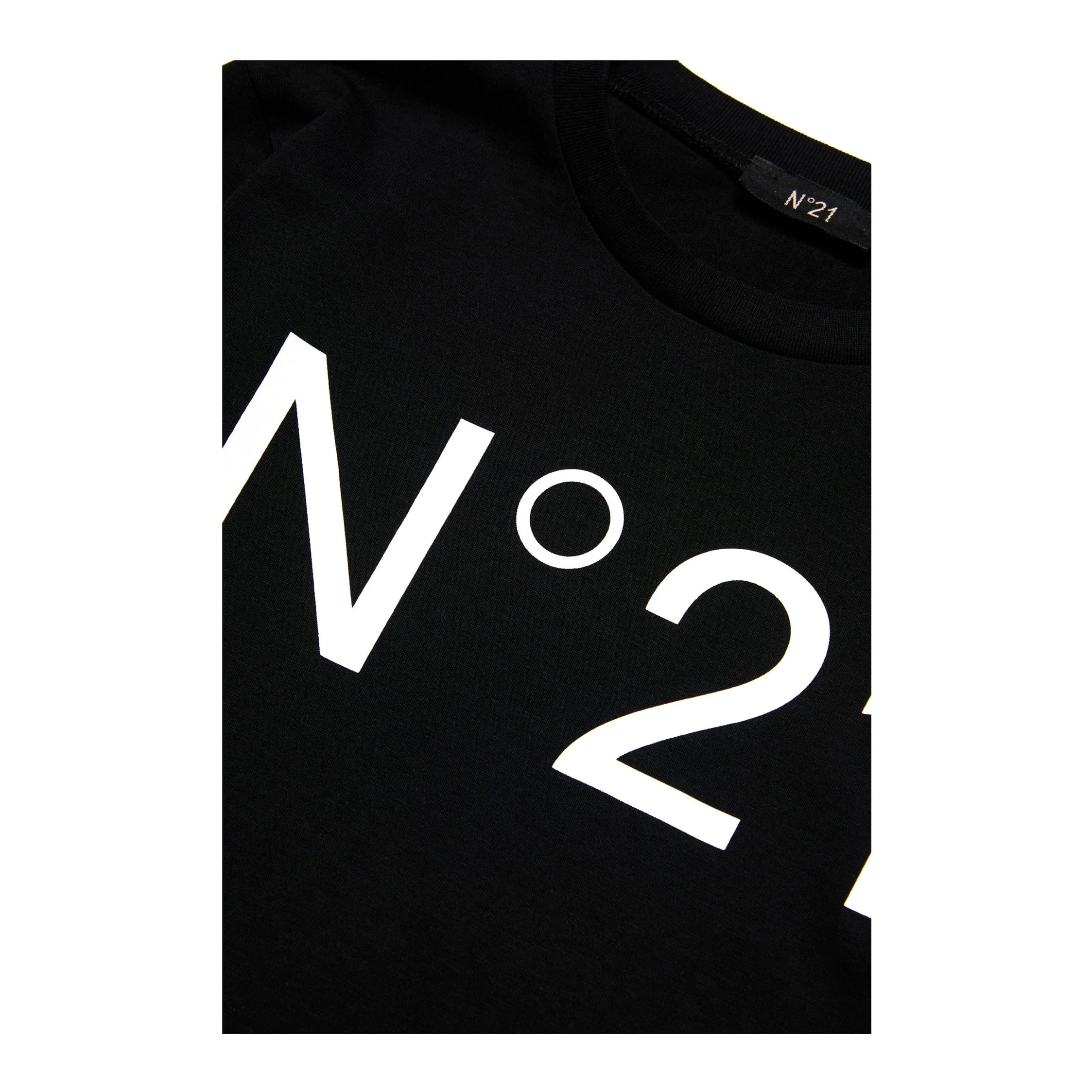 N21 Black Long Sleeve Logo T-Shirt - Image 3