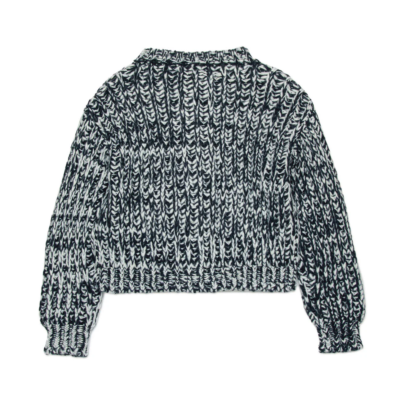 N21 Black Oversized Chunky knit Cardigan - Image 3