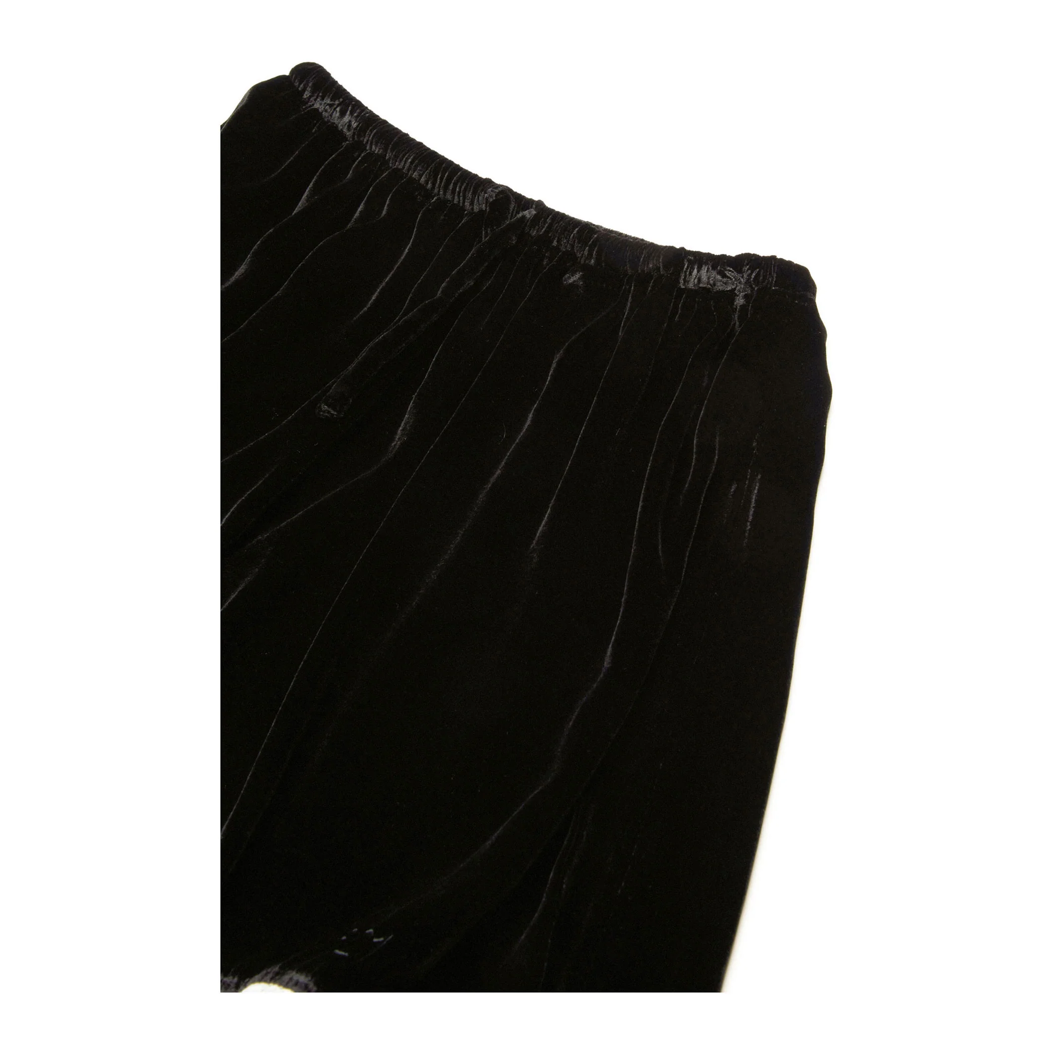 N21 Black Smooth Velvet Lace Skirt - Image 3