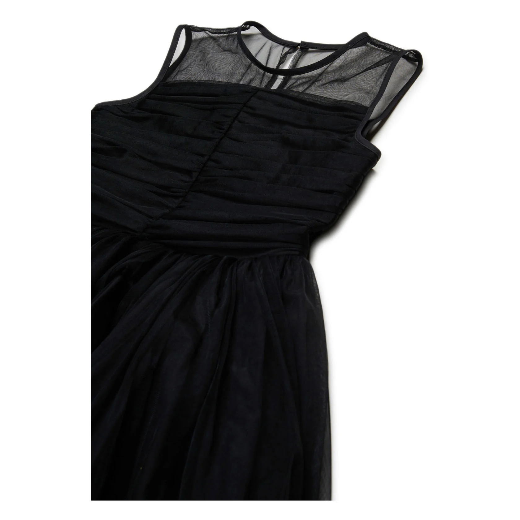 N21 Black Tulle Sleeveless Abito Dress - Image 3