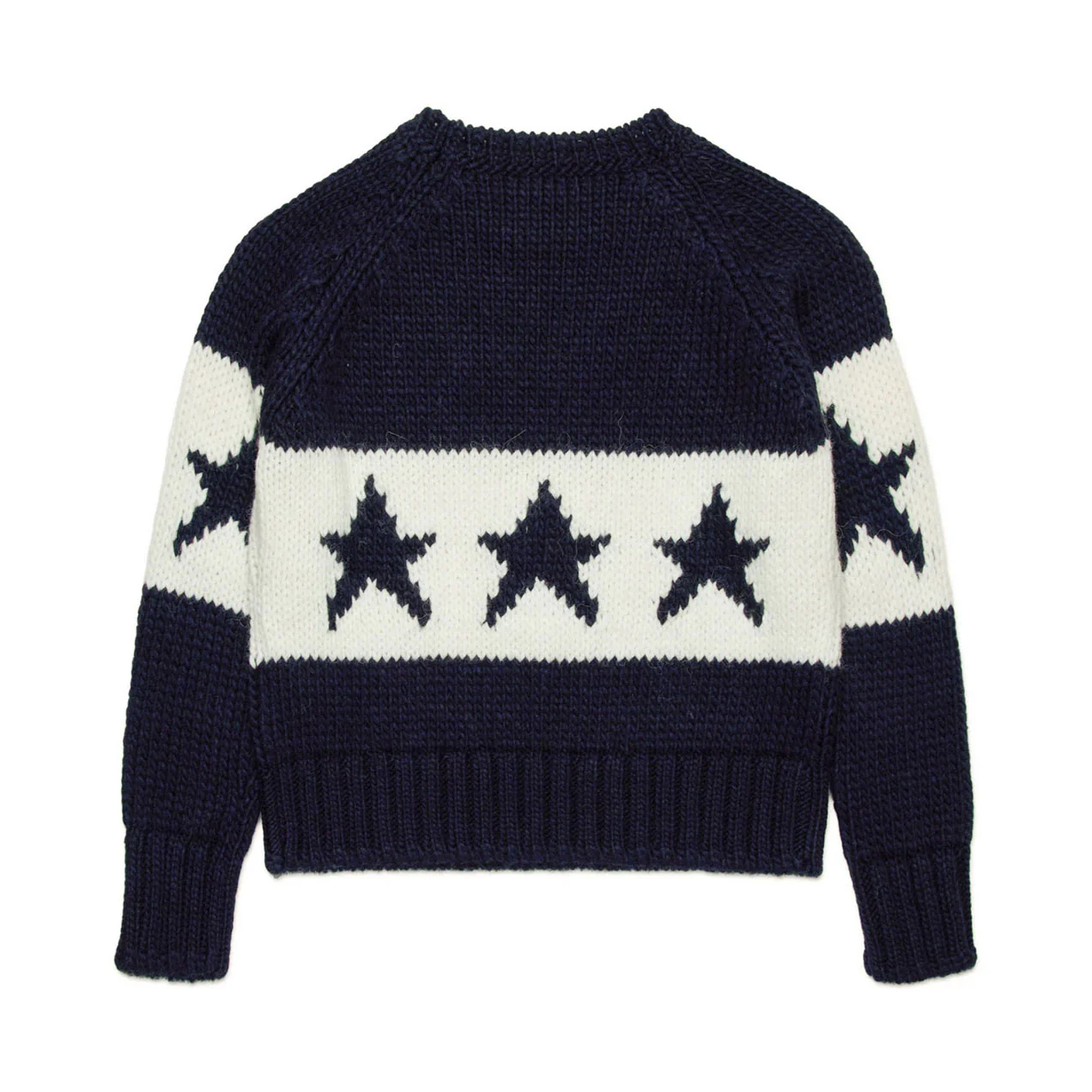 N21 Blue Star Intarsia Sweater - Image 3